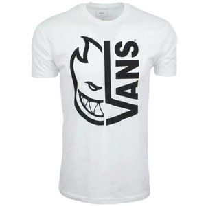 NEW MEN VANS SPITFIRE T -SHIRT  BLACK TEE Front & Back  **CHOOSE COLOR**